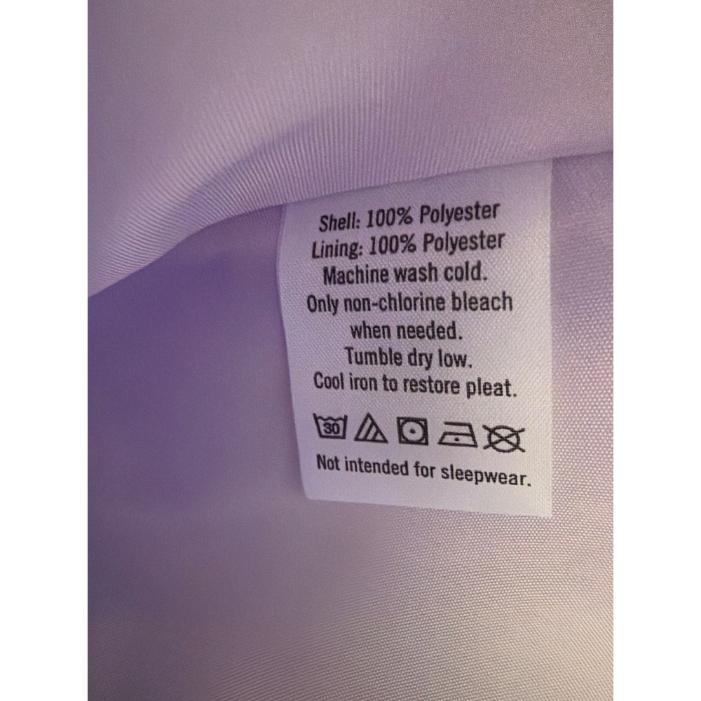 Janie and Jack Dress Lavender Purple Pleated Chiffon Flower Sleeveless Size 6 - Picture 4 of 6